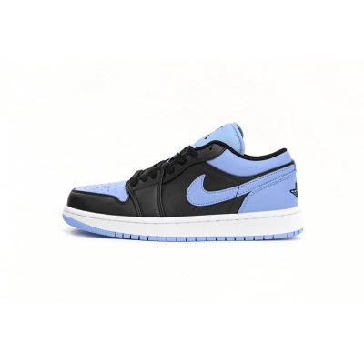 XH Travis Scott x Air Jordan 1 Low New Black Blue 01