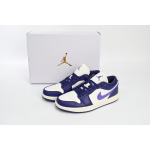 XH Travis Scott x Air Jordan 1 Low Sail White Purple