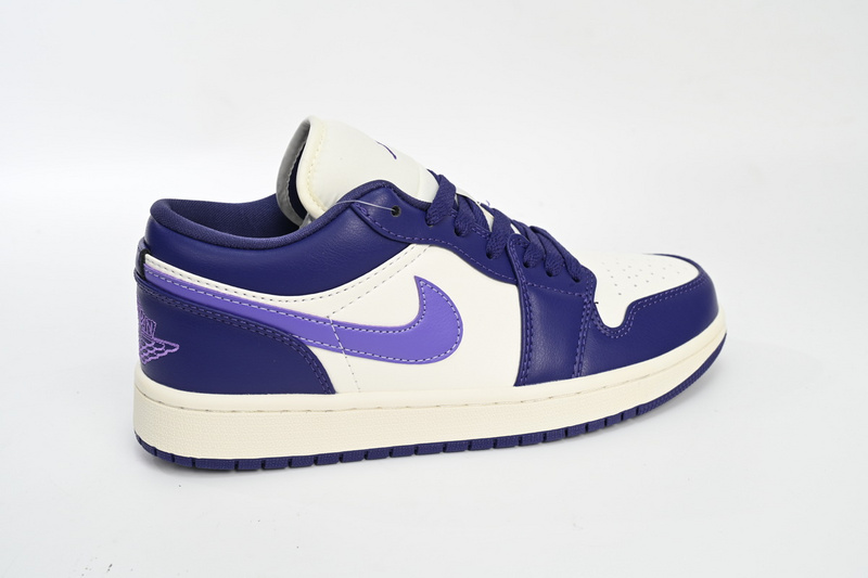 XH Travis Scott x Air Jordan 1 Low Sail White Purple