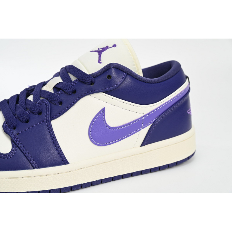 XH Travis Scott x Air Jordan 1 Low Sail White Purple