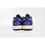 XH Travis Scott x Air Jordan 1 Low Sail White Purple
