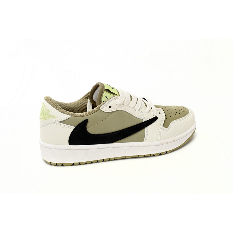 XH Travis Scott x Air Jordan 1 Low Golf “Olive”
