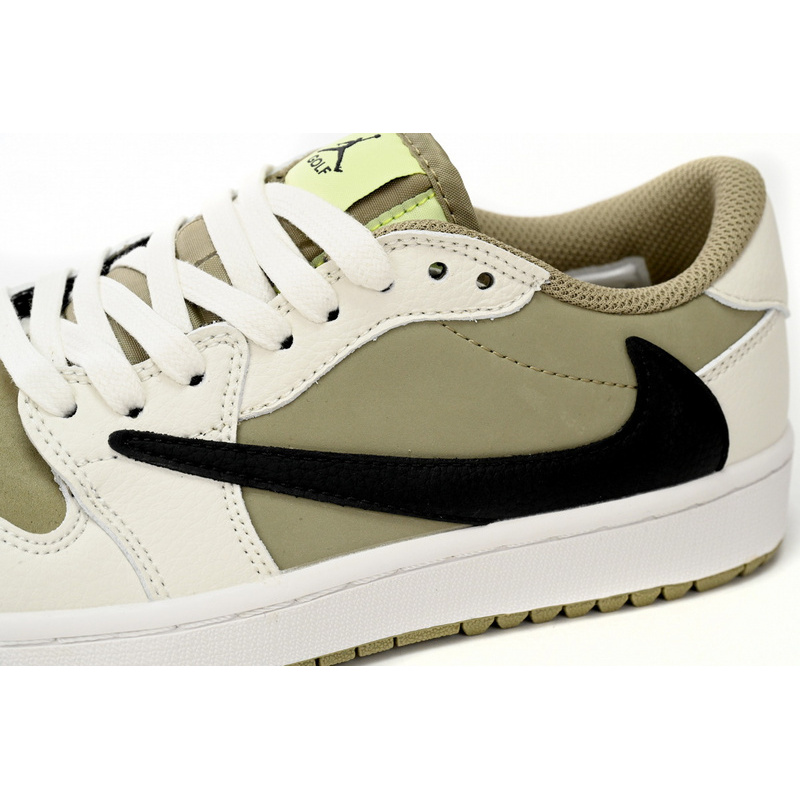 XH Travis Scott x Air Jordan 1 Low Golf “Olive”