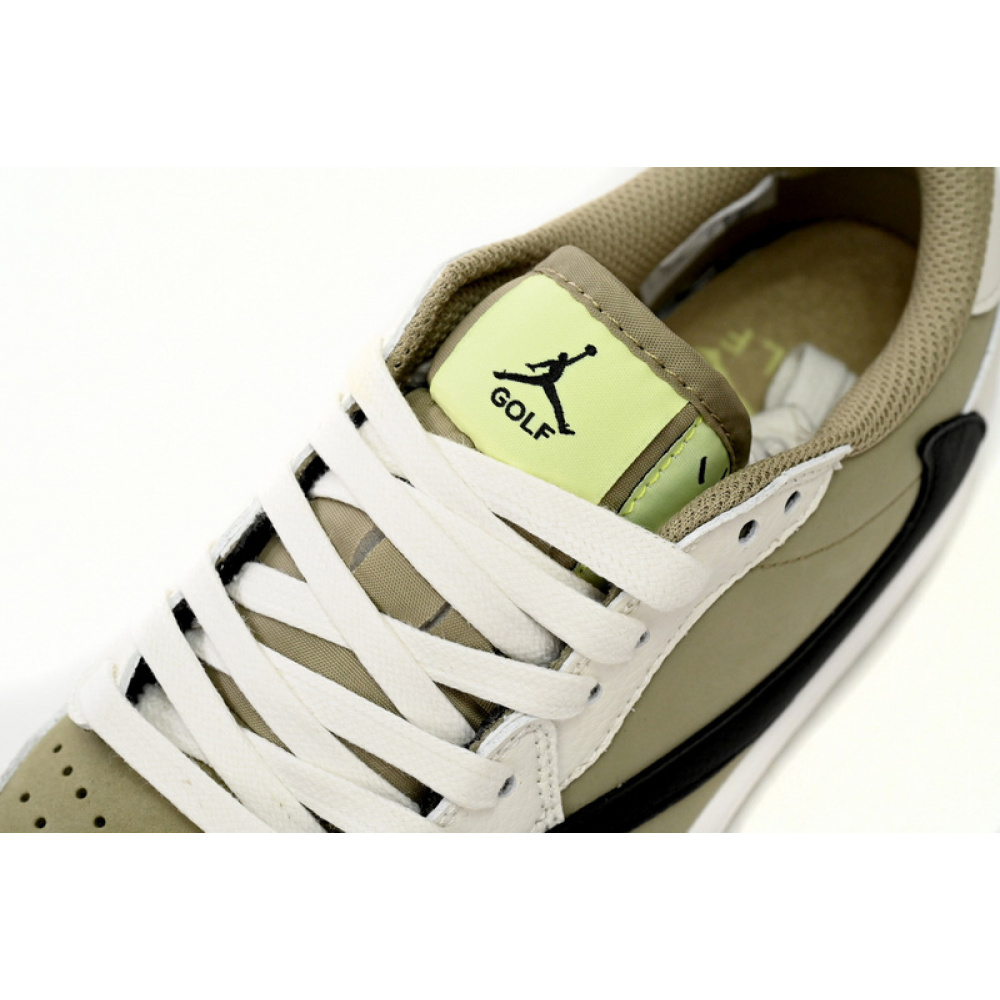 XH Travis Scott x Air Jordan 1 Low Golf “Olive”