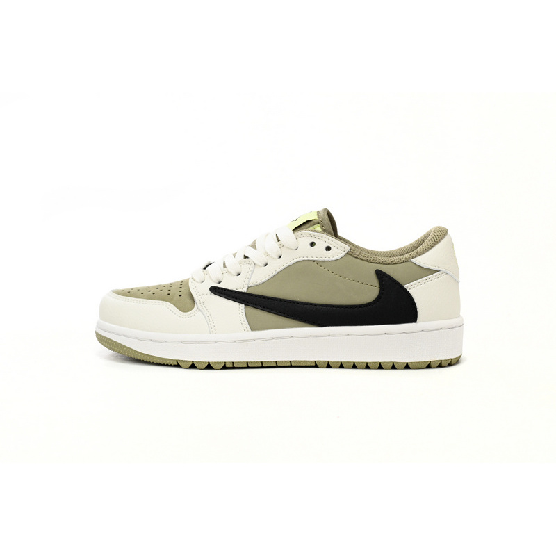 XH Travis Scott x Air Jordan 1 Low Golf “Olive”