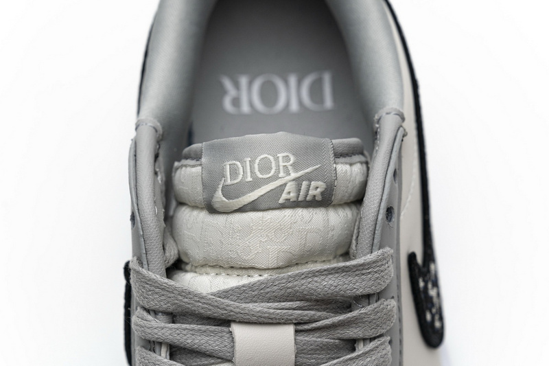 XH Dior x Air Jordan 1 Low Wolf Grey