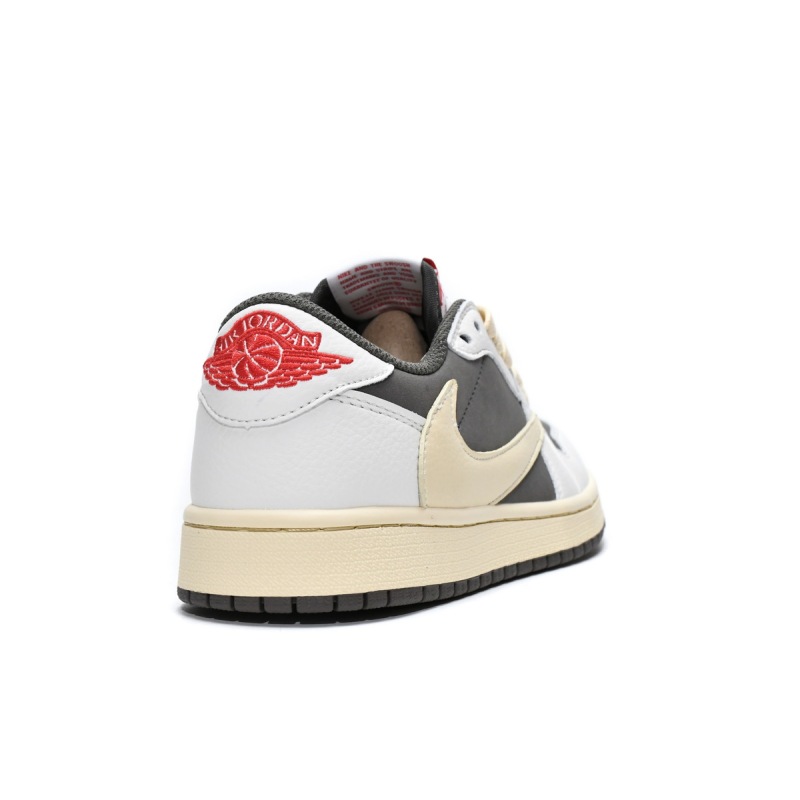 XH Travis Scott x Air Jordan 1 Low White BrownBarb