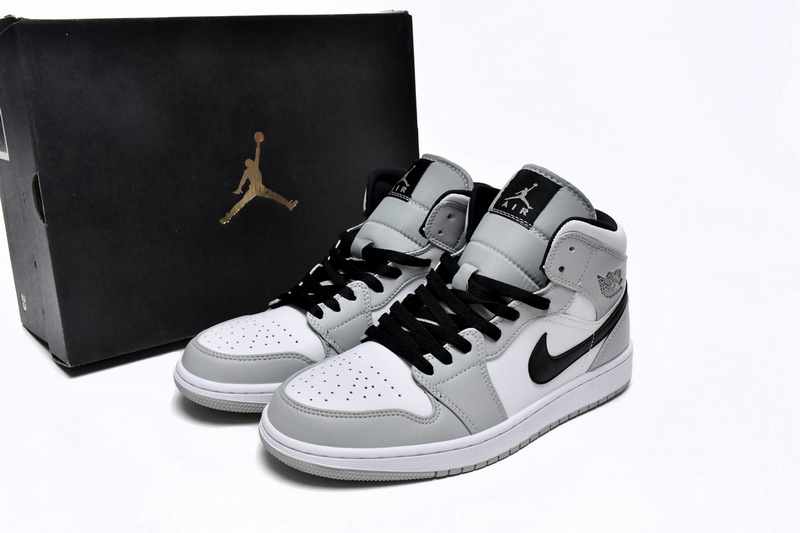 MID Air Jordan 1 Mid Light Smoke Grey 554724-092