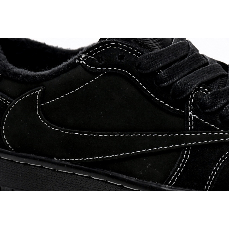 XH Travis Scott x Air Jordan 1 Low OG SP Black Phantom