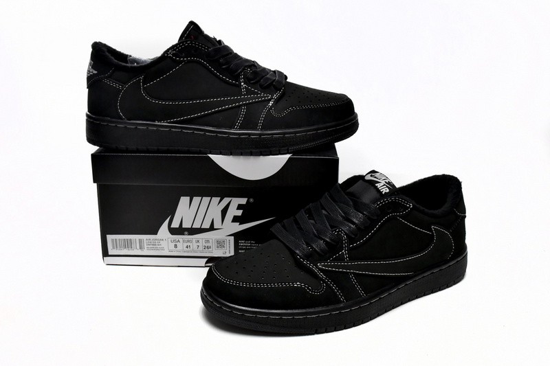 XH Travis Scott x Air Jordan 1 Low OG SP Black Phantom