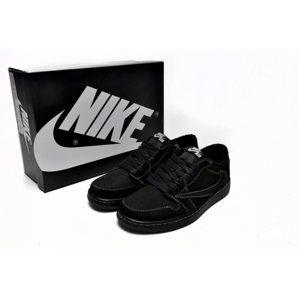 XH Travis Scott x Air Jordan 1 Low OG SP Black Phantom
