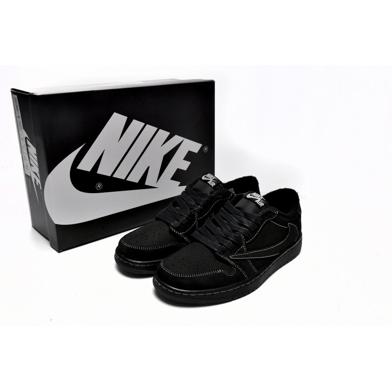 XH Travis Scott x Air Jordan 1 Low OG SP Black Phantom