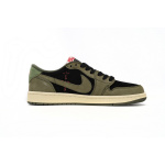 XH Travis Scott x Air Jordan 1 Low Green Barb