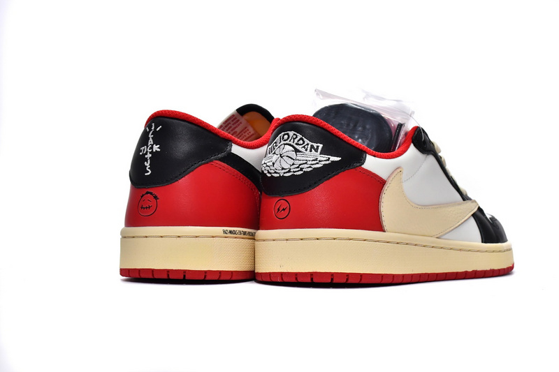 XH Travis Scott x Air Jordan 1 Low Black Red
