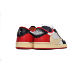 XH Travis Scott x Air Jordan 1 Low Black Red