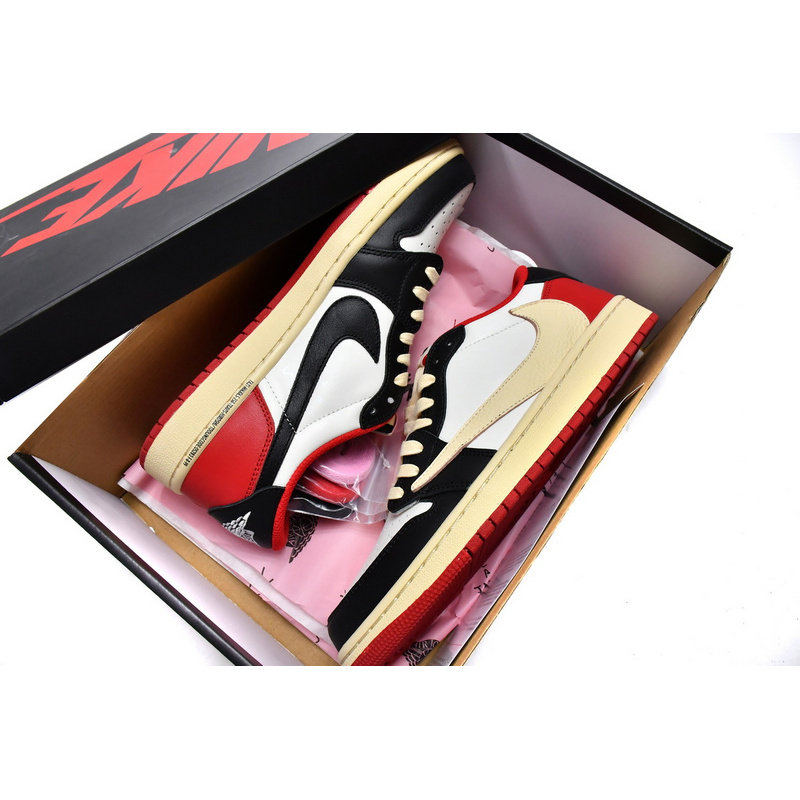 XH Travis Scott x Air Jordan 1 Low Black Red