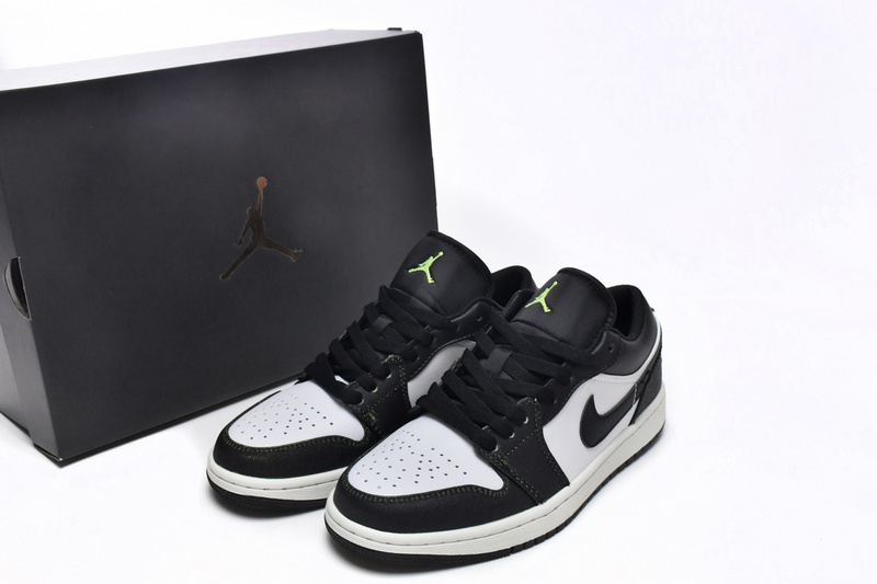 XH Air Jordan 1 Low SE GS Wear Away - Electric Green