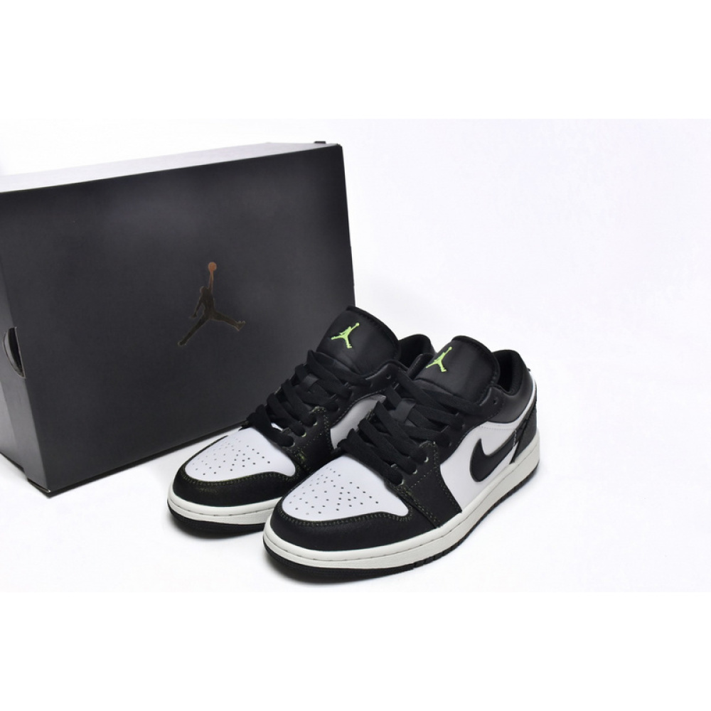 XH Air Jordan 1 Low SE GS Wear Away - Electric Green