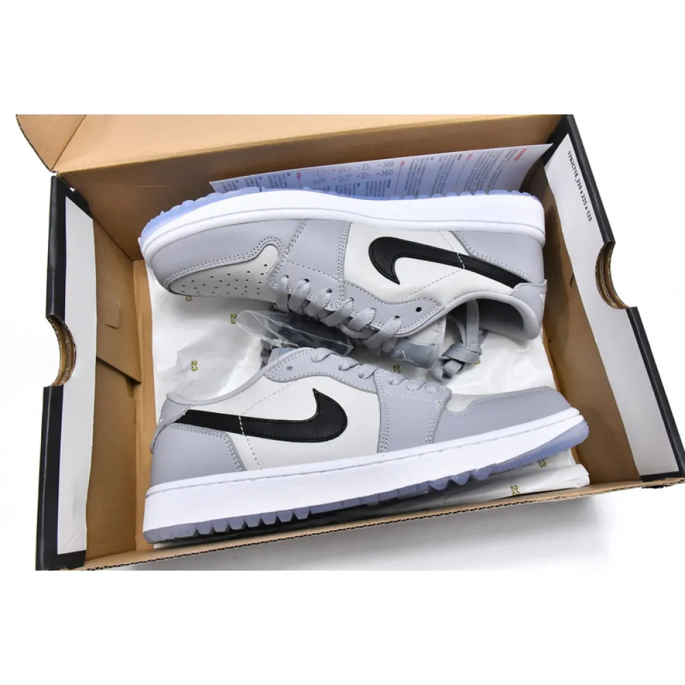 XH Air Jordan 1 Low Golf Wolf Grey