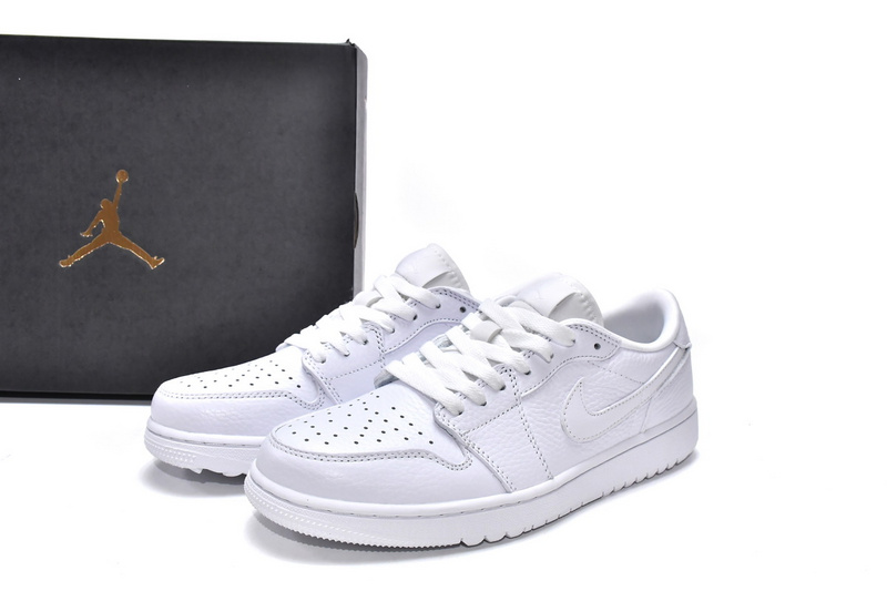 XH Air Jordan 1 Low Golf Triple White