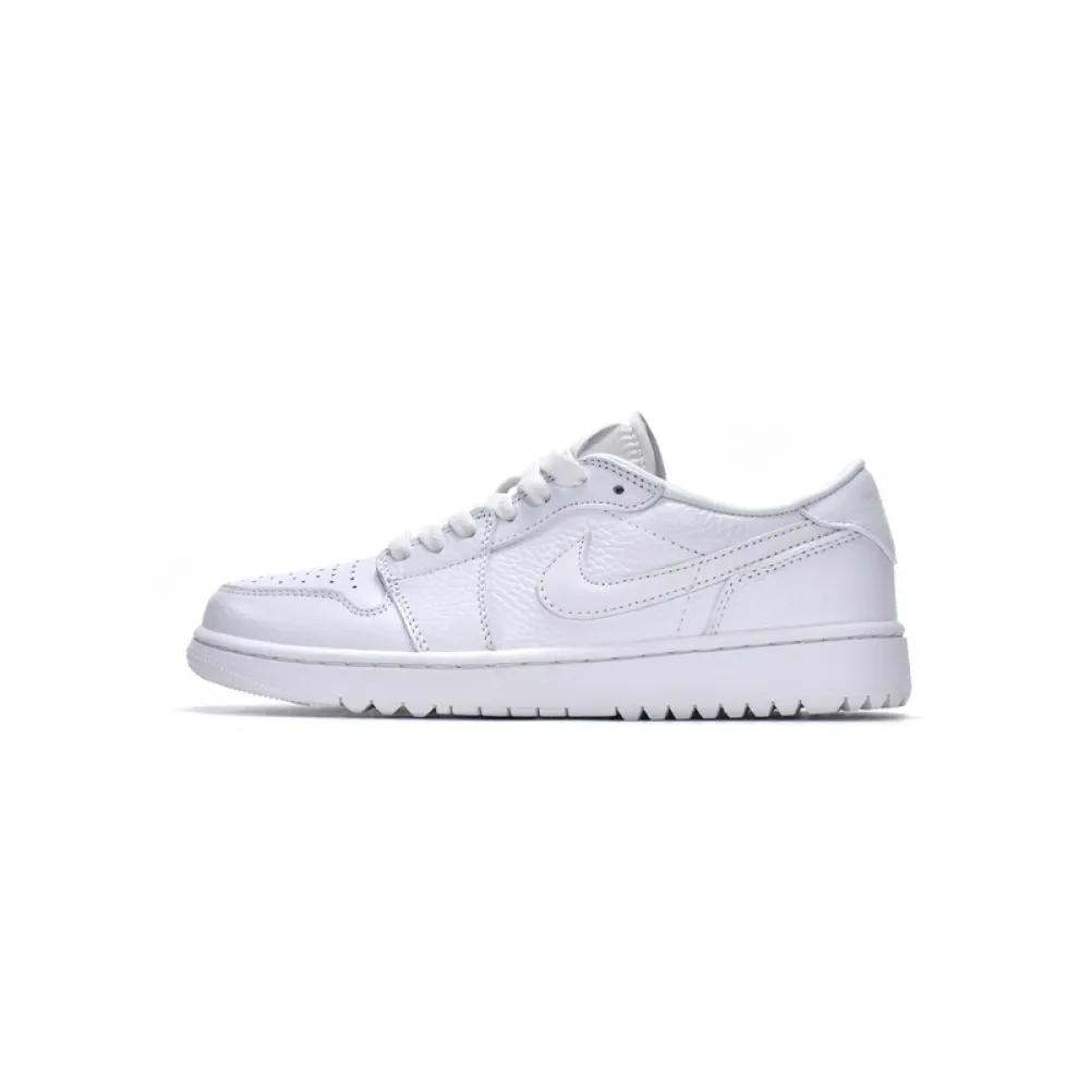 XH Air Jordan 1 Low Golf Triple White