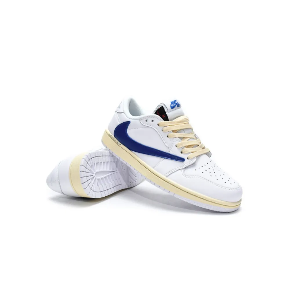 XH Travis Scott x Air Jordan 1 Low White Blue