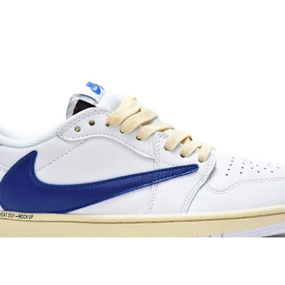 XH Travis Scott x Air Jordan 1 Low White Blue