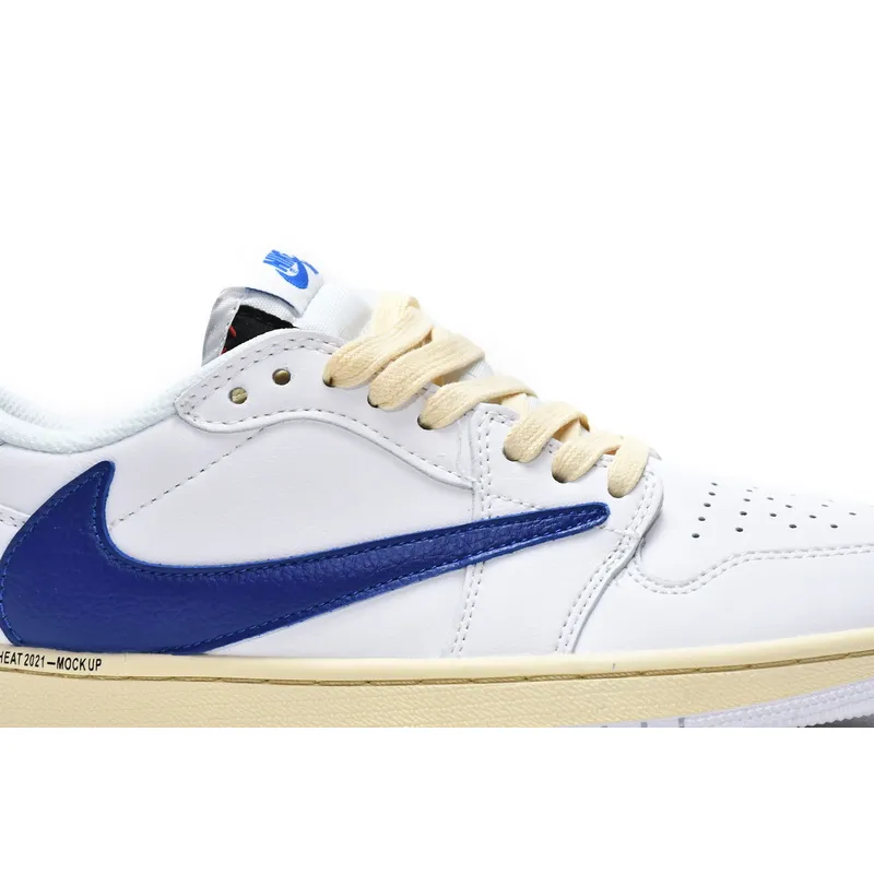 XH Travis Scott x Air Jordan 1 Low White Blue