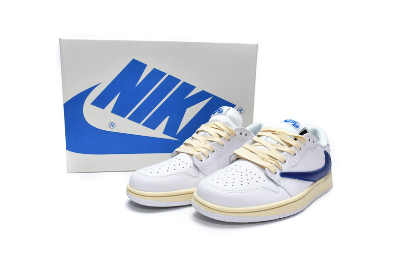 XH Travis Scott x Air Jordan 1 Low White Blue