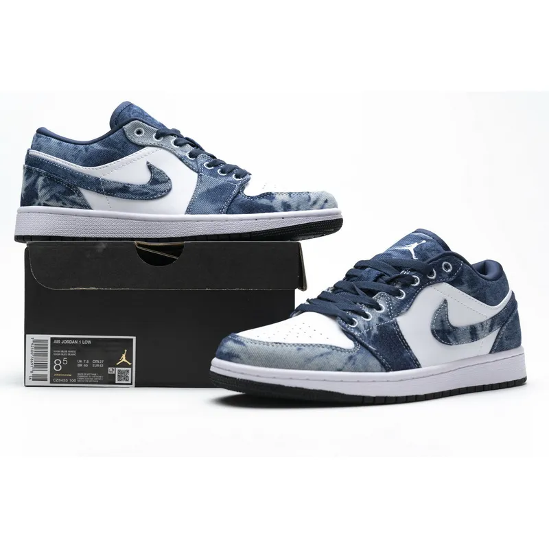 XH Air Jordan 1 Low“Washed Denim”