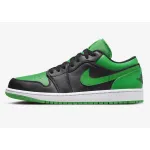 XH Air Jordan 1 Low “Lucky Green”Black Green Toes