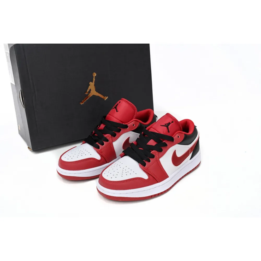 XH Air Jordan 1 Low Red, white And Black