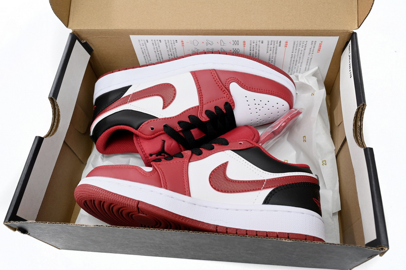 XH Air Jordan 1 Low Red, white And Black