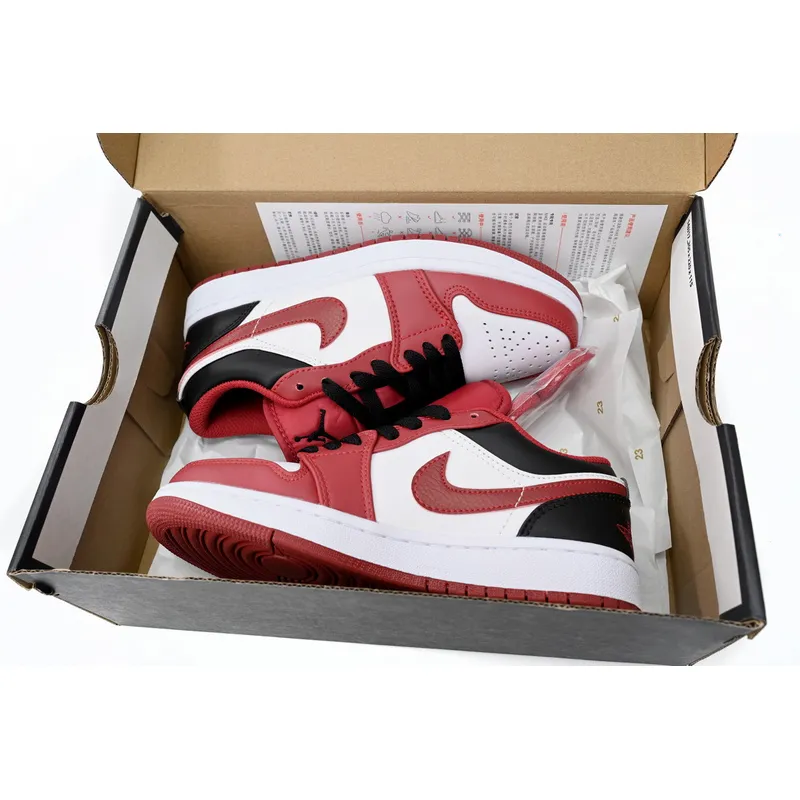 XH Air Jordan 1 Low Red, white And Black