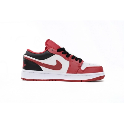 XH Air Jordan 1 Low Red, white And Black 02