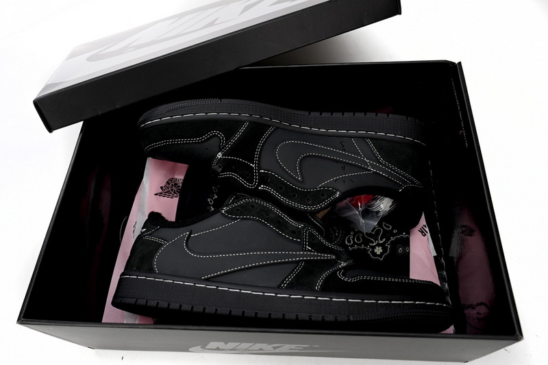 🔥 Travis Scott x Air Jordan 1 Low Black Phantom