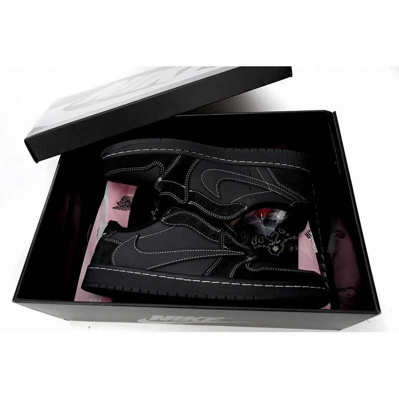🔥 Travis Scott x Air Jordan 1 Low Black Phantom