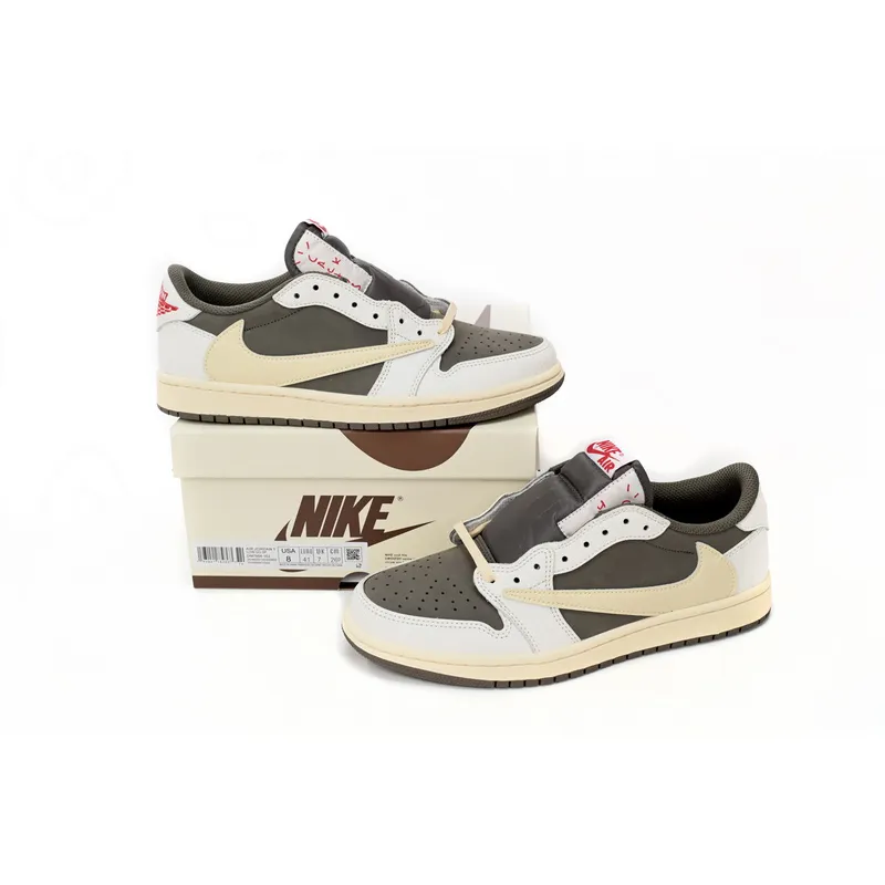 XH Travis Scott x Air Jordan 1 Low Reverse Mocha