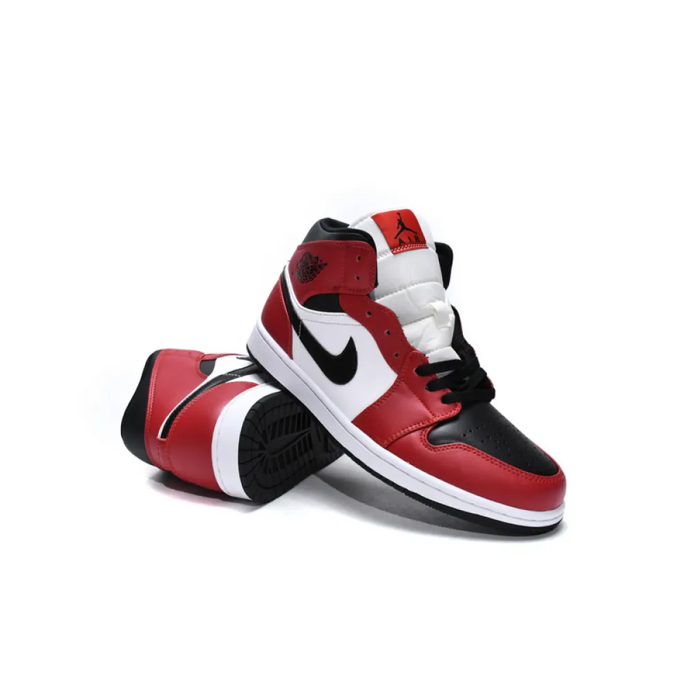 MID Air Jordan 1 Mid Chicago Black Toe