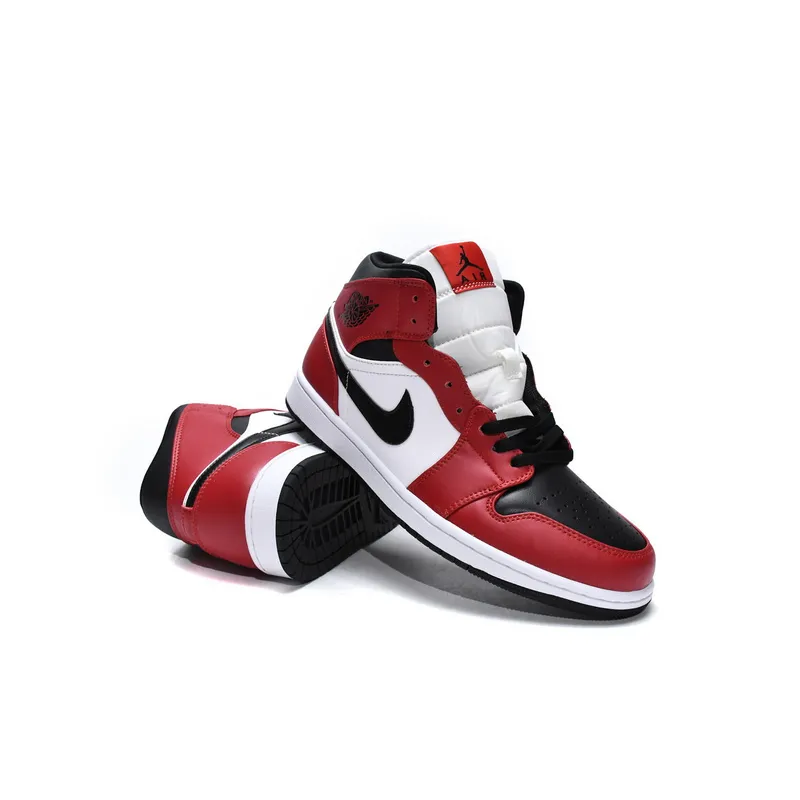 MID Air Jordan 1 Mid Chicago Black Toe