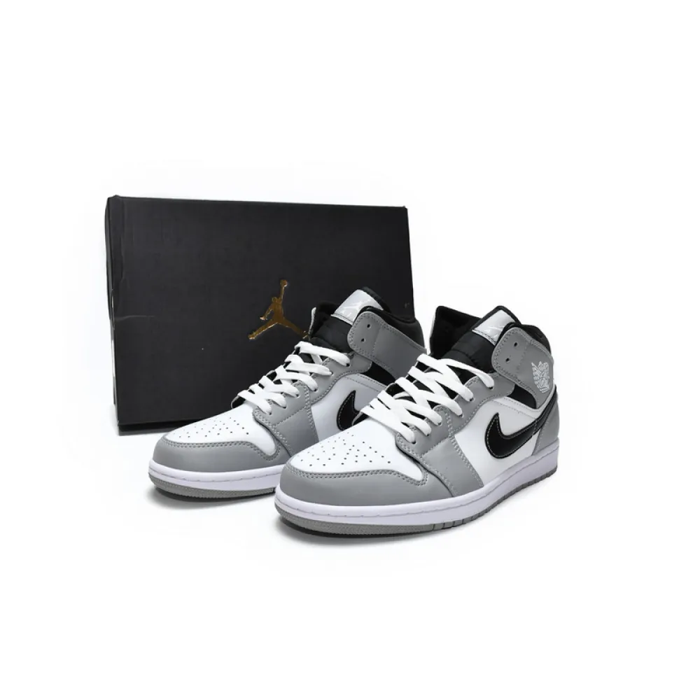 MID Air Jordan 1 Mid Light Smoke Grey 554724-078