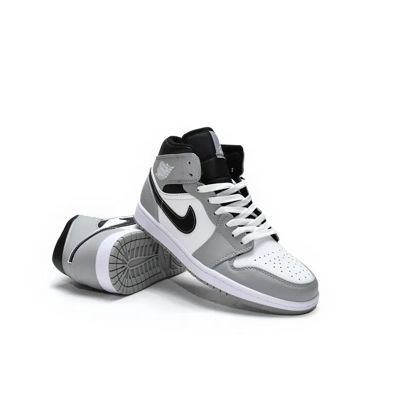 MID Air Jordan 1 Mid Light Smoke Grey 554724-078