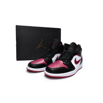MID Air Jordan 1 Mid Bred Toe 02