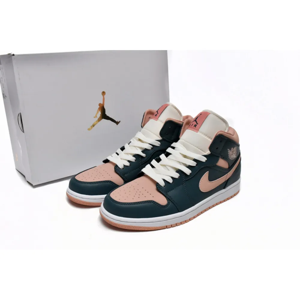 MID Air Jordan 1 Pink Green