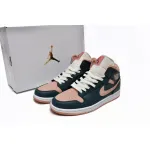 MID Air Jordan 1 Pink Green