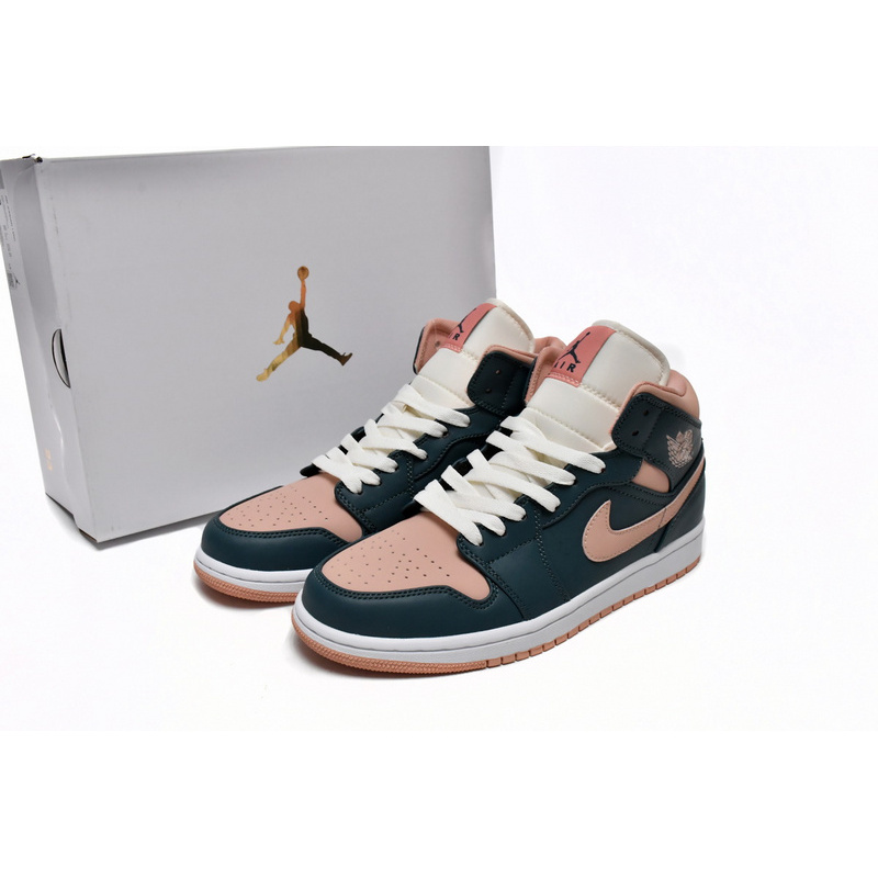 MID Air Jordan 1 Pink Green
