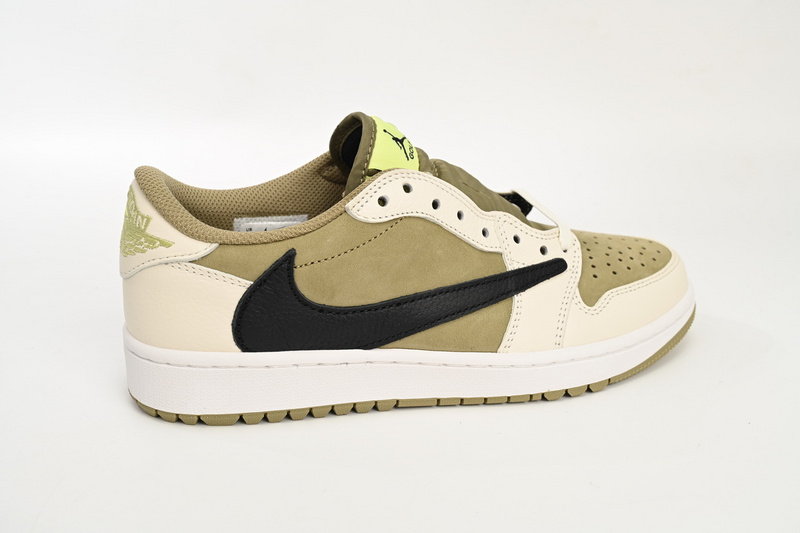  PRO  Travis Scott x Air Jordan 1 Low Black, White, Green