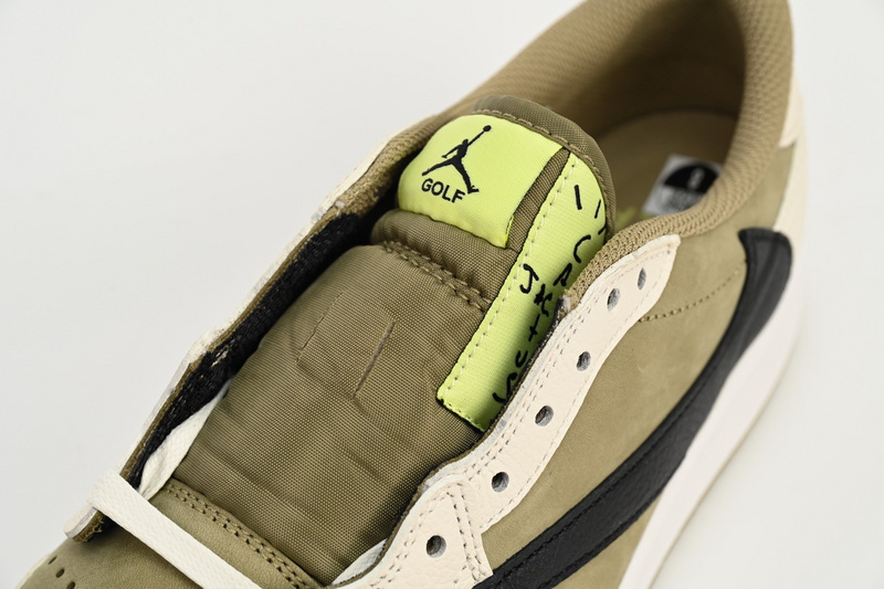  PRO  Travis Scott x Air Jordan 1 Low Black, White, Green