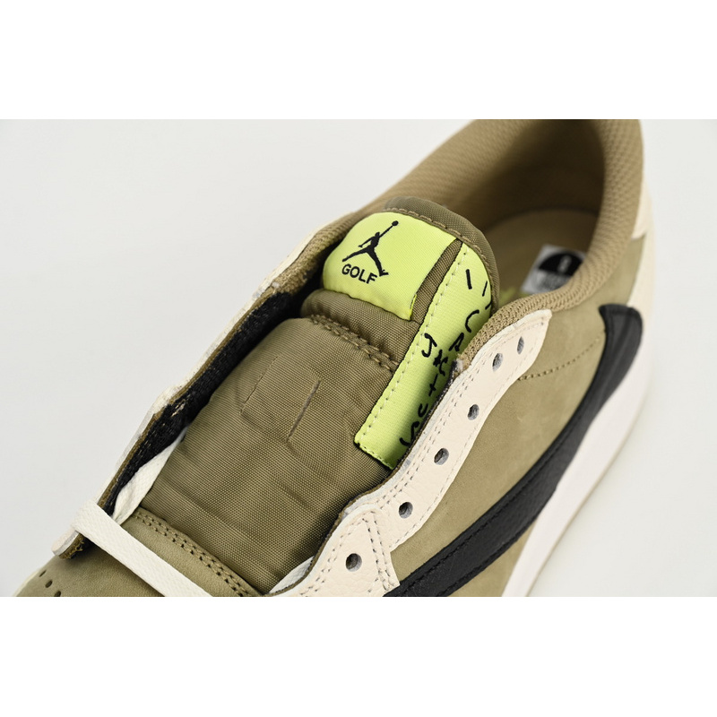  PRO  Travis Scott x Air Jordan 1 Low Black, White, Green