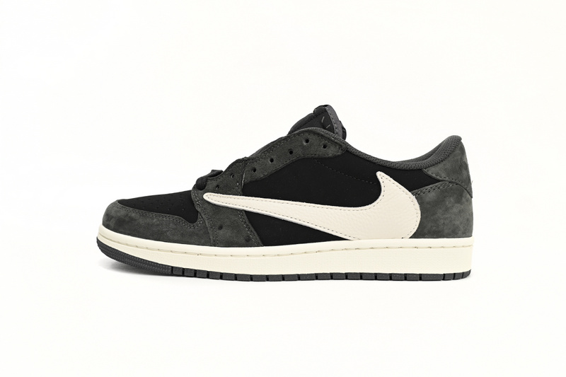  PRO Travis Scott x Air Jordan 1 Low Black Grey Low Help